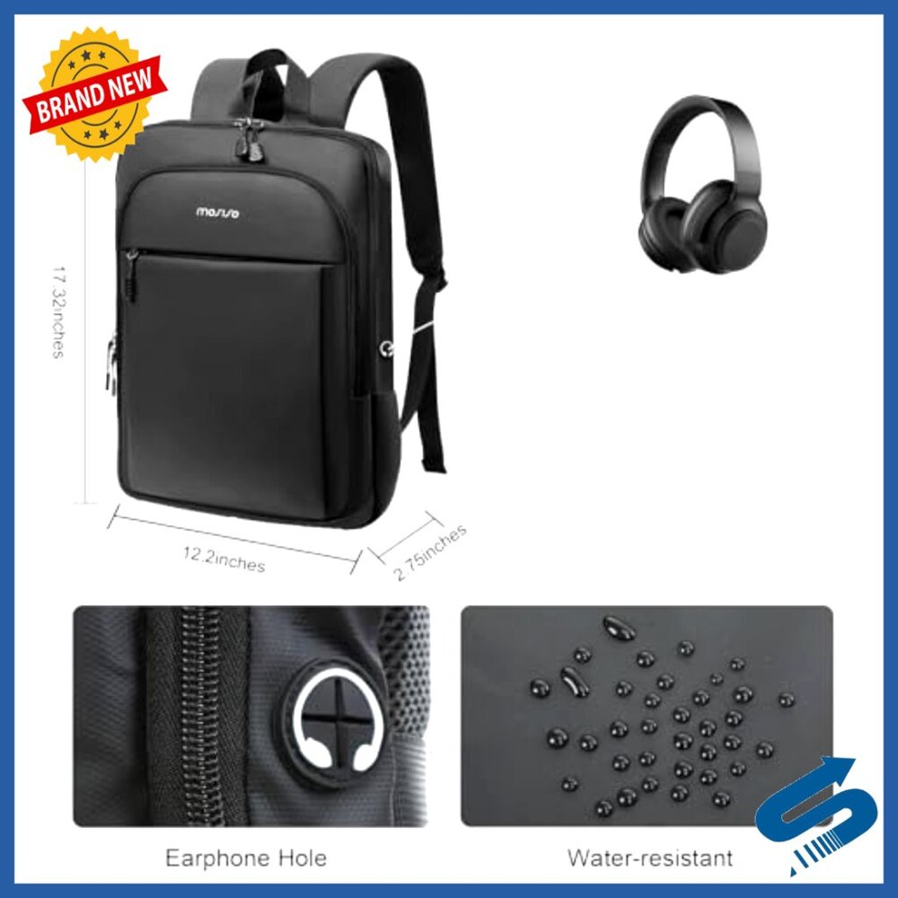 Slim Lightweight Laptop Backpack Compact Waterpro… - image 4